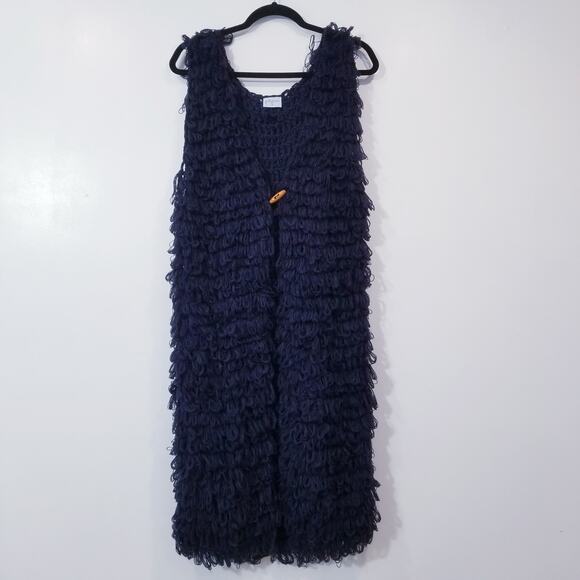 Fillyboo Shaggy Faux Fur Cardigan Sweater - Picture 1 of 14